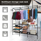 Heavy Duty Clothes  Rack Organizer Adjustable Closet Storage Shelf Metal Garment