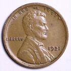 1921 Lincoln Wheat Cent Penny CHOICE UNC UNCIRCULATED MS FREE SHIPPING E637 QCC