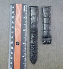 Authentic Breguet 18mm x 14mm Black Crocodile Watch Strap Band Belt OEM