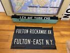 NYC SUBWAY ROLL SIGN BROOKLYN FULTON SOUTH STREET SEAPORT EAST NEW YORK ROCKAWAY