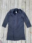 Military Trench Coat Black All Weather With Liner Centre Mfg Co 36R Made In USA