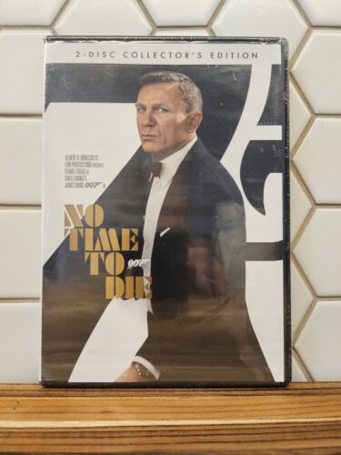 No Time to Die DVD Daniel Craig James Bond 007 Movie 2021 Spy Collector’s 2-Disk
