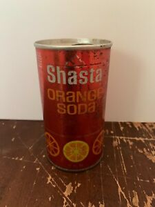 Vintage Shasta Orange Soda Tin Soda Can E