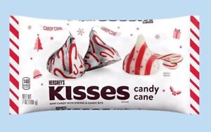Hershey's Kisses 9 oz CANDY CANE Mint Candy with Stripes & Candy Bits