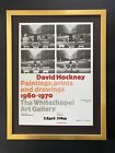 David Hockney | Vintage 1987 Signed Poster Print | Mounted and Framed
