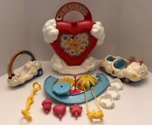 Vintage 1983 Care Bears Care A Lot Center With Accessories & 2 Cloud Cars￼￼