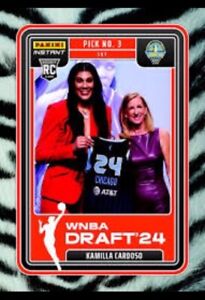 2024 Panini Instant Kamilla Cardoso South #3 Pick WNBA Draft Night Chicago Sky