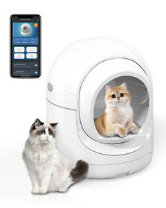 Large Automatic Smart Cat Litter Box Self-Cleaning Robot Odor Cleaning WiFi APP