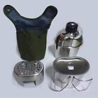 US Military Canteen Wire Handle Cup Stove Outdoor Camping Mess Kit 3 Piece Set