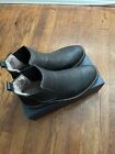 Black Warm Leather Men’s Boots Size 11 Faux Lining Winter Shoes
