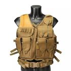 Tactical Military Vest Airsoft Hunting Combat Training Hiking Protection Khaki