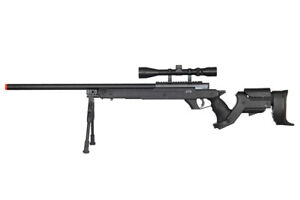Well MB04BAB Bolt Action Spring Sniper Airsoft Rifle w/ Scope & Bipod 31640