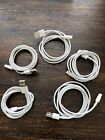 GENUINE Apple Lightning to USB Cable 1m (LOT OF 5) MXLY2AM/A A1480 USED