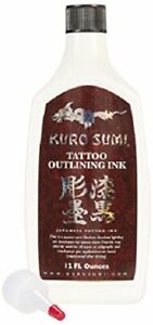 Kuro Sumi Tattoo Ink Outlining 12 Ounce