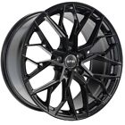 New Listing19x8.5 Gloss Black Wheels F1R FS3 5x112 35 (Set of 4)