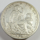 1895 PERU - Silver Un Sol Coin #47460