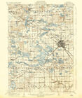 1907 Topo Map of Pontiac Michigan Quadrangle Walled Lake