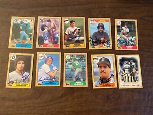 New ListingLot of (10) autographed 1987 Topps cards, Gwynn, McGwire.