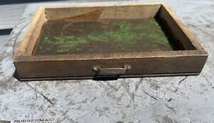 Vintage Wood Machinist Tool Box Chest Drawer