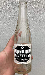 Vintage Acl MISSION BEVERAGES Jamestown, California soda bottle
