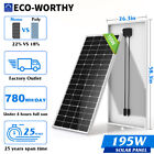 ECO-WORTHY 100W 200W 400W 1000W Watt Solar Panel Mono 12V PV Home RV Off Grid