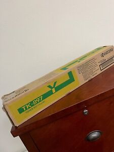 Kyocera TK-897Y OEM Toner Cartridge, 6K pages, Yellow