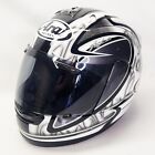 Arai RX-7 Corsair Full-Face Motorcycle Helmet Size Small Black/White/Silver Sete