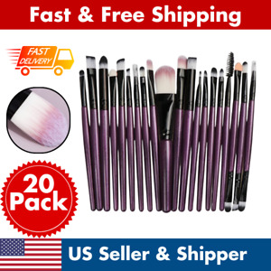Makeup Brush Set 20Pcs Cosmetic Brushes Proffesional Tools Powder Concealer Kit