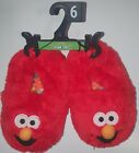 Sesame Street Elmo Little Kids Red Slippers House Shoes Child Size 6