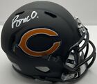 Rome Odunze Signed Autographed Chicago Bears Black Mini Helmet PSA/DNA