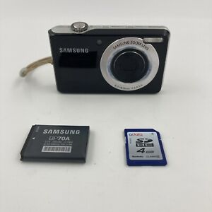 Samsung TL205 12.2MP Digital Camera w/ Battery and 4GB SD Card No Charger