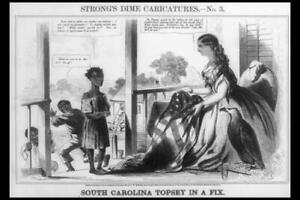 Strong's Dime Caricatures,South Carolina Topsey,Harriet Beecher Stowe,Slavery