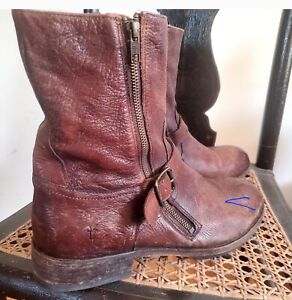 Frye Men’s Dean Engineer Double Zip Size 12D Boots