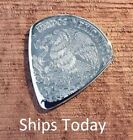 BILLY GIBBONS ZZ Top Peso Guitar Pick - silver stainless steel coin plectrum