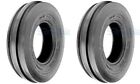 TWO 4.00-19 400x19 F-2 Tri 3 Rib Front Tractor Tires & Tubes Heavy Duty 6ply NEW