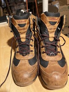 LL Bean TEK2.5  296512  Leather/fabric Hiking Boots Mens 12 Wide Tan/Black