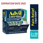 Advil Liqui-Gels Pain Reliever/Fever Reducer 2x50 Packets/Box, Free Shipping