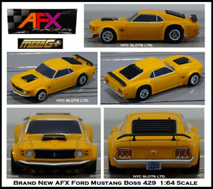 AFX  Ford Mustang Boss 429 Mega G+ Fits Auto World, HO Slot Car AFX 21050