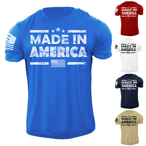 New Men's Flag T Shirt American Patriotic 100% Cotton