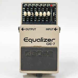 1987 Boss GE-7 Graphic Equalizer EQ Effect Pedal - Made In Japan - Black Label