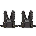 Radio Shoulder Holster Chest Harness Holder Vest Rig for Two Way Radio Chest ...