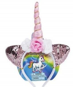 1 Unicorn Light-up Floral Headband Girl Birthday Party Favors Supplies Assorted