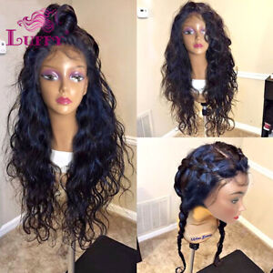 13*6 Lace Front Wigs Wave Pre Plucked Fake Scalp Human Hair Wig With Baby Hair