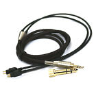 Black Replacement Cable For Sennheiser HD414 HD430 HD650 HD600 HD580 headphone