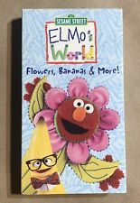 Sesame Street Elmo’s World VHS Cassette Playtested Flowers, Bananas & More