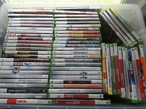 HUGE SELECTION XBOX 360 VIDEO GAME CASE & DISC NO MANUAL U CHOOSE FROM DROP DOWN