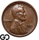 New Listing1931-S Lincoln Cent Wheat Penny, Choice AU Better Date