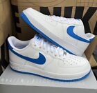 NEW Nike Air Force 1 Low White Blue Men's Sneakers FJ4146-103 Size 9