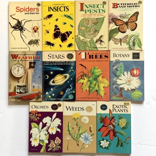 Golden Nature Guide and Golden Science Guide LOT of 11 Books 1956-1972