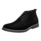 Men's Chukka Boots Suede Leather Lace Up Ankle Oxford Dress Boots Size 6.5-15